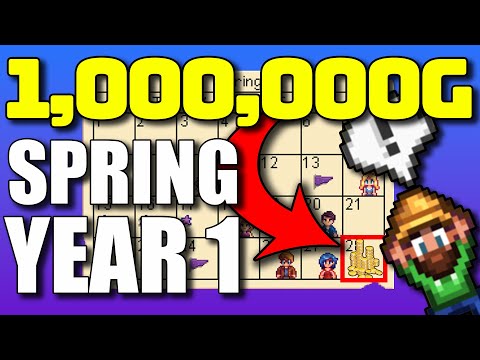 Can I make 1 Million Gold in Spring? | The Ultimate Stardew Money Guide