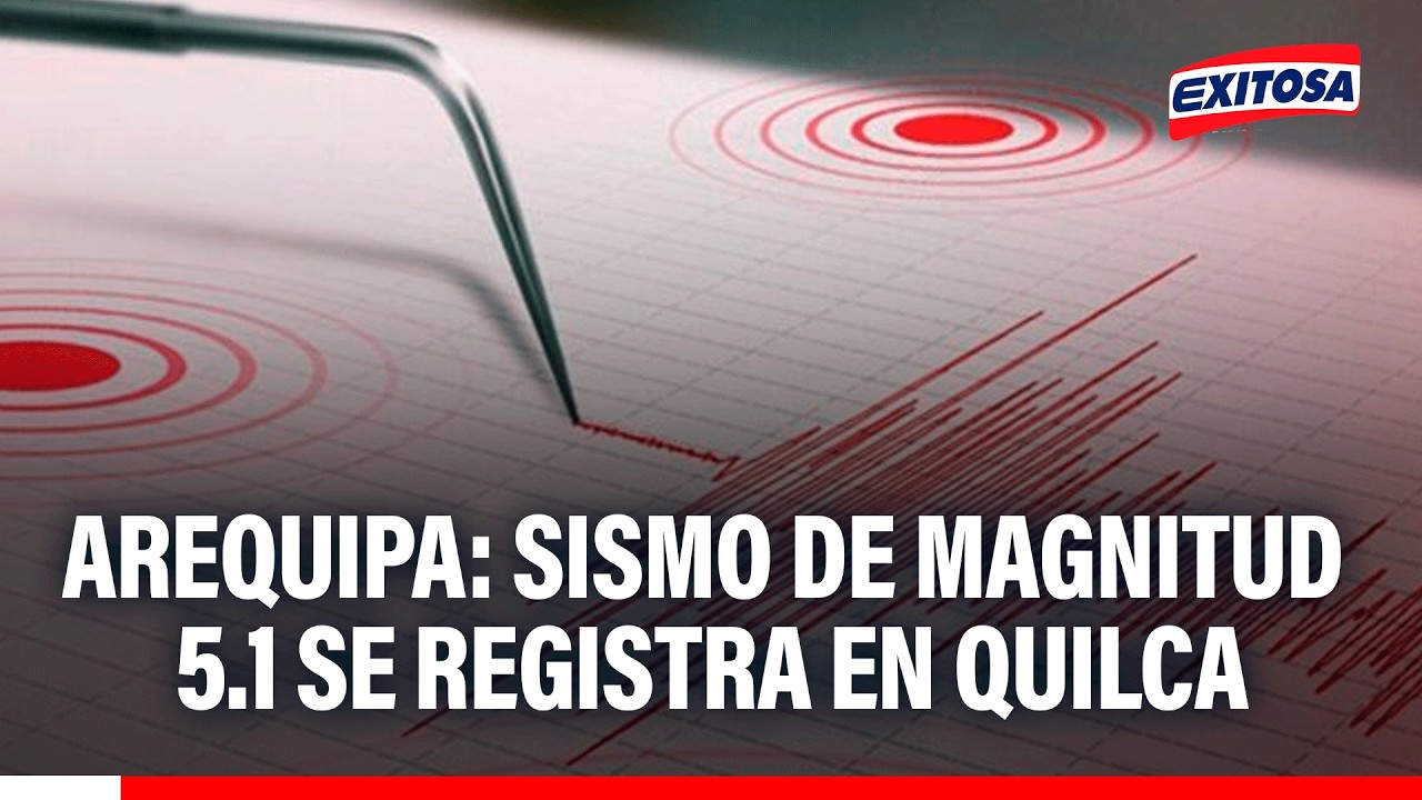 🔴🔵 Sismo de magnitud 5.1 se registra en Arequipa, con epicentro al suroeste de Quilca