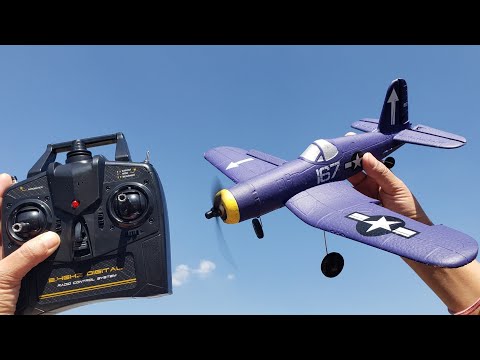 Volantex RC F4U Corsair 3D/6G World War II Radio Control RC Warbird/RC Airplane Unbox and Test