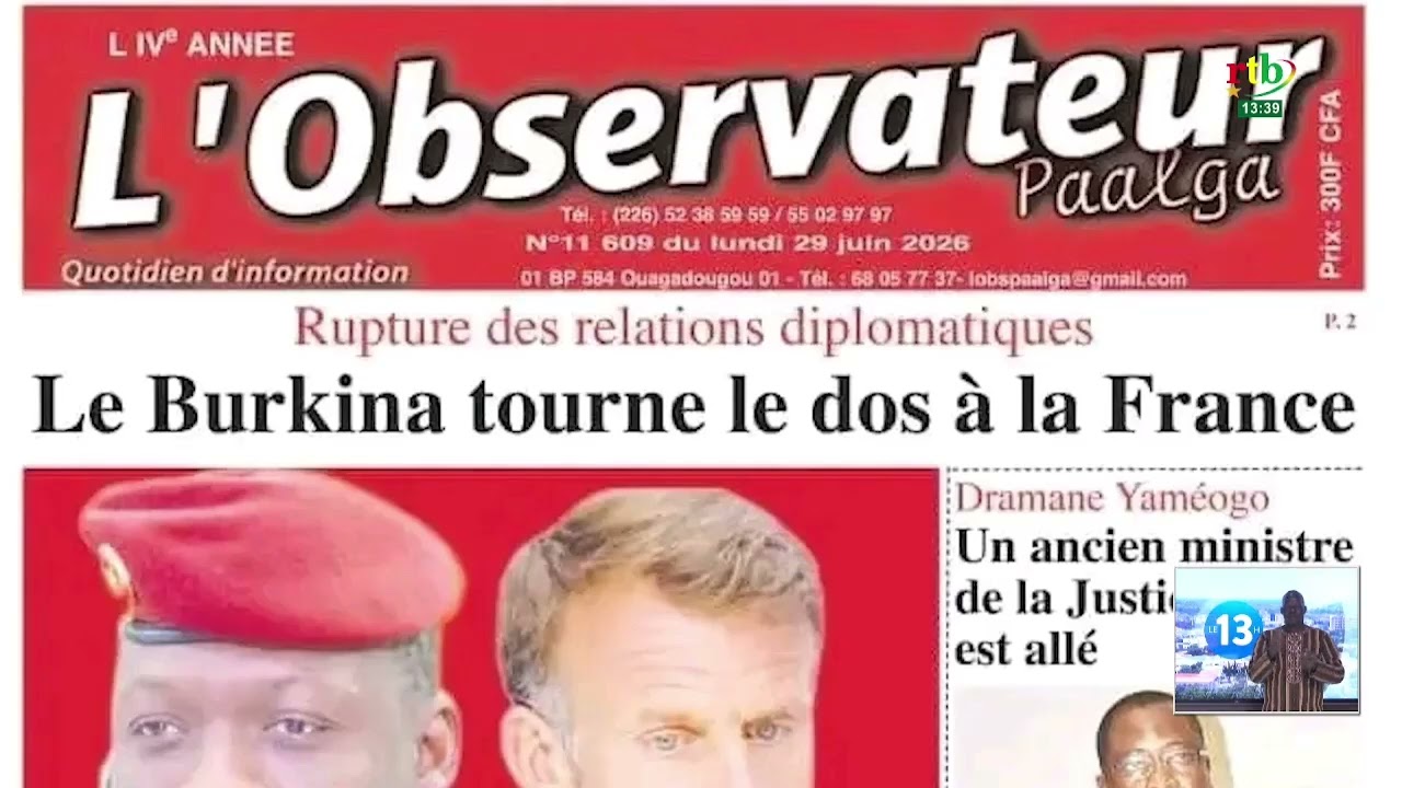 Revue de presse du 29 juin 2026