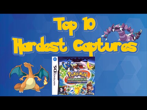 Top 10 hardest captures in Pokémon Ranger: Shadows of Almia