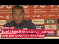 Fraser na PSV-Sparta: 'We hebben geen punten, maar moeten het goede gevoel meenemen'