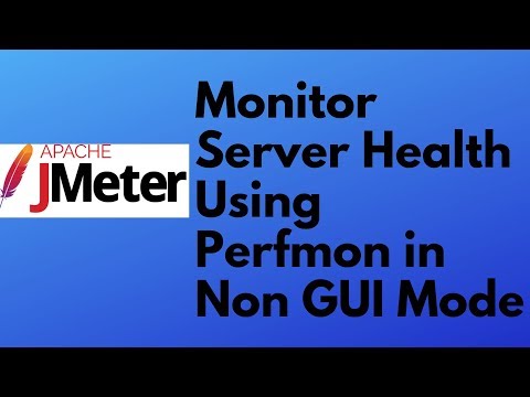 JMeter tutorial 22 - How to monitor server health using Perfmon Plugin | Non GUI Mode