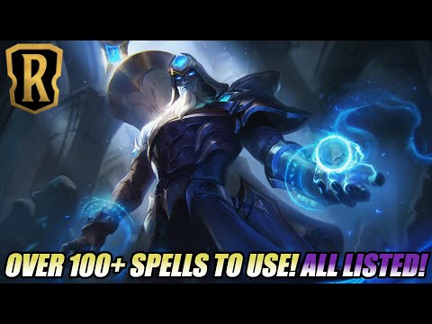 RYZE CAN PUT OVER 100+ SPELLS IN HIS DECK! ALL CARDS + DECK IDEAS - Legends of Runeterra