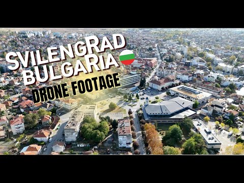 Svilengrad, Bulgaria - Drone Vide of Svilengrad Town & Mosta Bridge