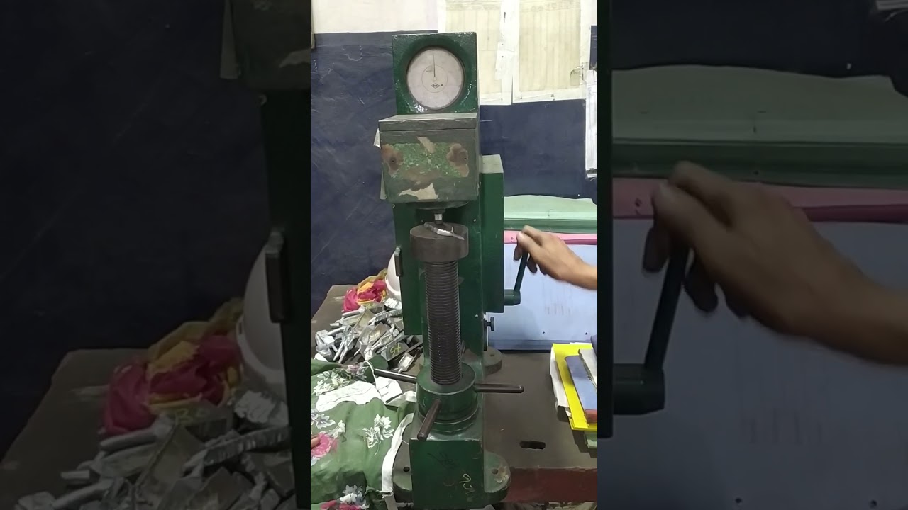 HARDNESS TEST OF Carbon steel Sample at 