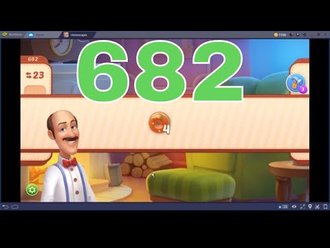 💖 Homescapes Level 682 💖 ❣️No Booster❣️