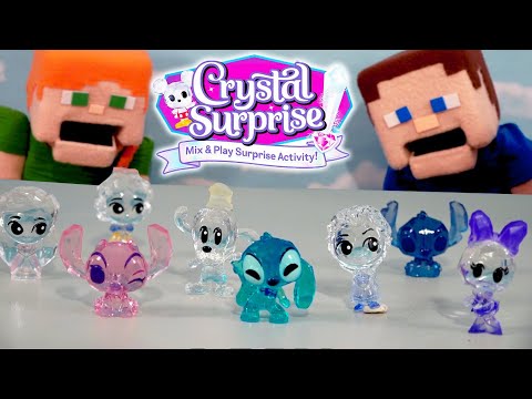 Cra-Z-Art Disney Crystal Surprise Series 2 Mini Collectible Crystal Figures - YouTube