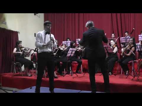 Concierto para clarinete y Orquesta K. 622 de Mozart.1º y 2º Mov.Angel Martin Mora(clarinete)