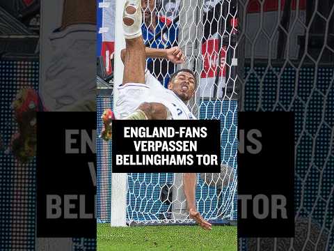 Zu früh aus dem Stadion: England-Fans verpassen Bellingham-Ausgleich gegen Slowakei #shorts