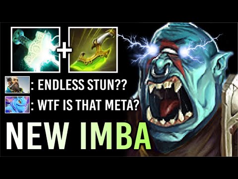 This is How Everyone Should Play Ogre Magi! Fast Farm 1100 GPM New Mjollnir + SB Build's OP Dota 2
