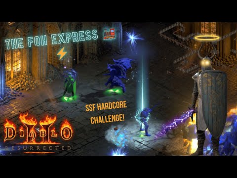 D2R ⚡Fist of the Heavens⚡ Paladin Full Run | Hardcore SSF From Level 1 to Hell