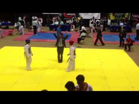 Diego Armando Zarza  Pelea TKD  13 07 13.