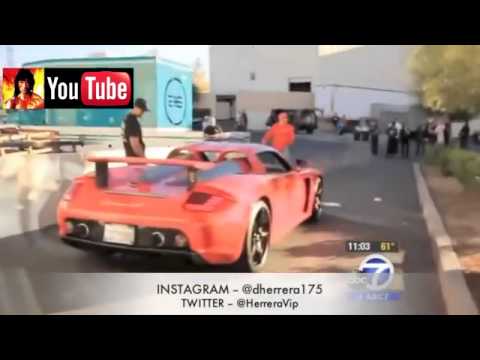 NEW FOOTAGE   Porsche CARRERA GT  PAUL WALKER  and ROGER RODAS was in 5 Minutes before Crash