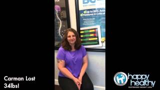 Carman lost 34lbs!