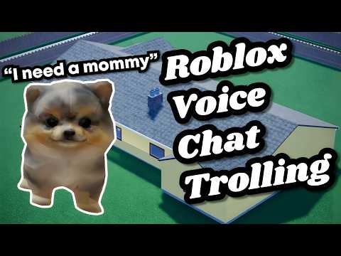 Trolling as a cute DEMONIC PUPPY on Roblox Voice Chat...