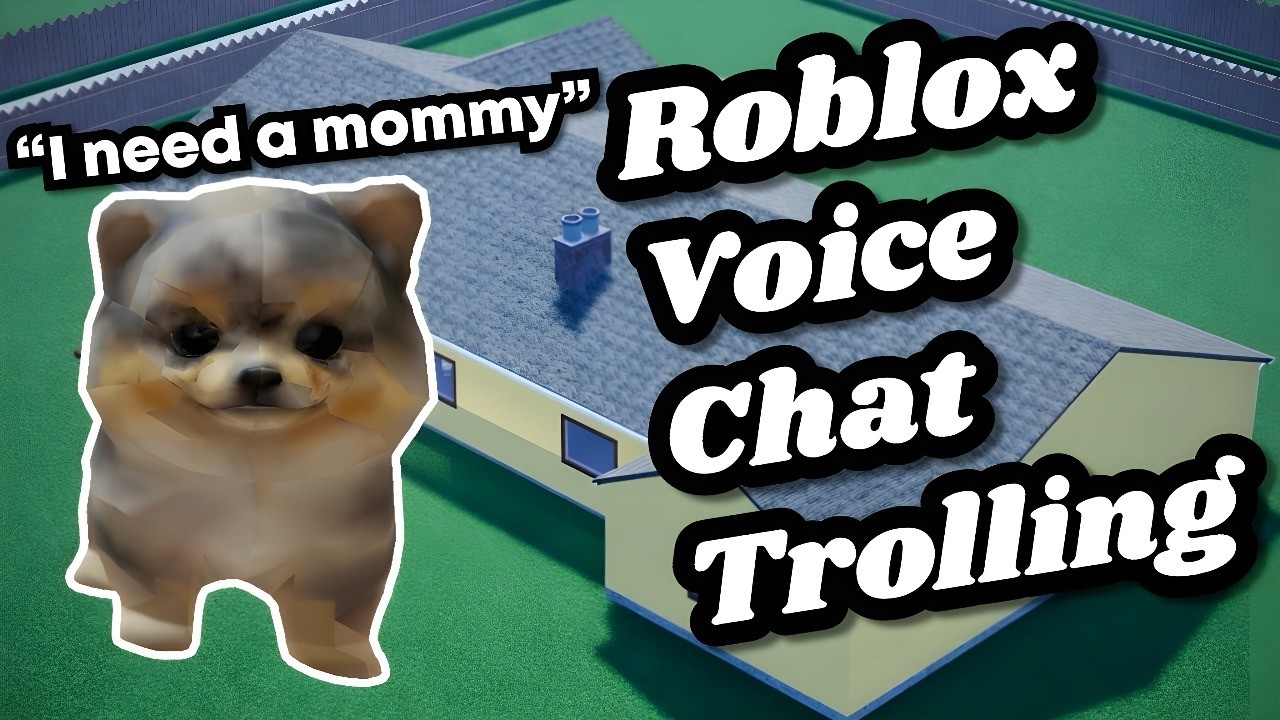 Trolling as a cute DEMONIC PUPPY on Roblox Voice Chat...