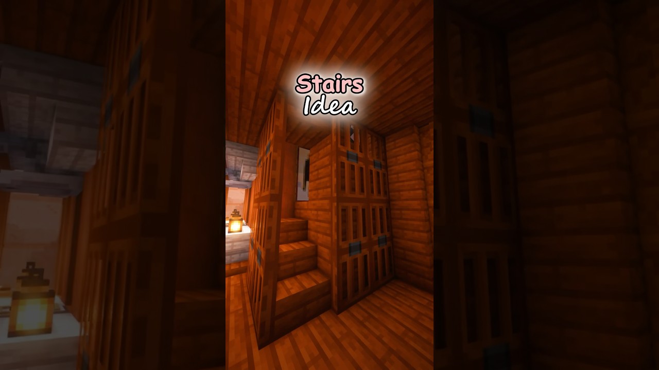 How to make a Simple Staircase in Minecraft Tutorial! #minecraft