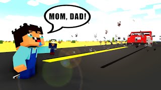 Bandit Adventure Life (PRO LIFE) - Parents LEAVING Noob - Episode 17 - Minecraft Animation