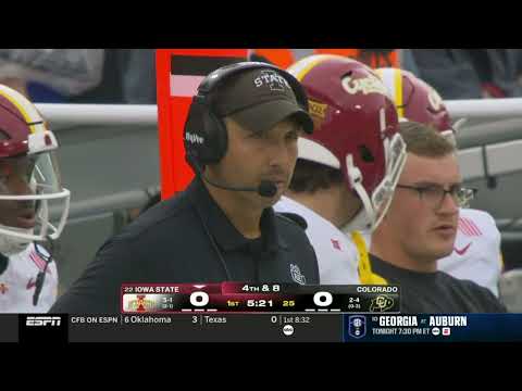 #22 Iowa State vs Colorado Full Game HD NCAAF 10/11/2025