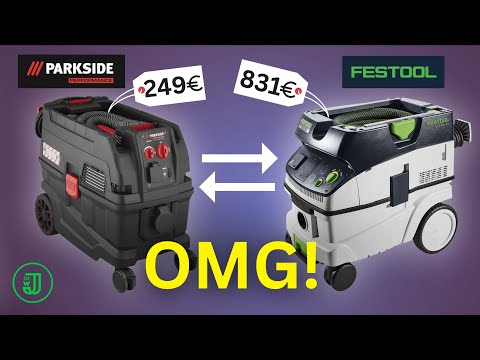 Workshop VACUUM CLEANER from PARKSIDE for 249 euros: This cheap Festool copy is...😳| Jonas Winkler
