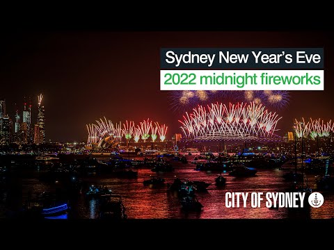 Sydney New Year's Eve midnight fireworks