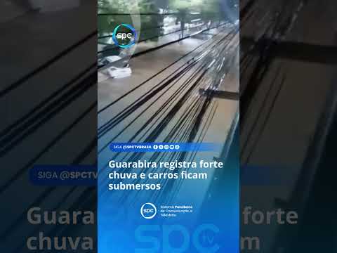 Guarabira registra forte chuva e carros ficam submersos na Av. Dom Pedro II