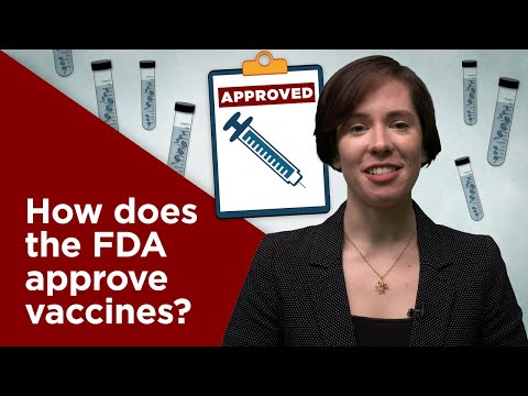 How does the FDA approve vaccines?
