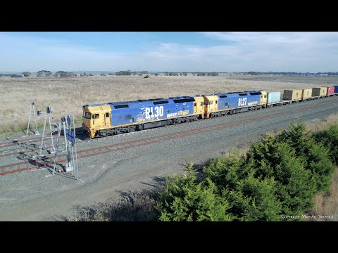 7902V Pacific National Mildura Container Train Departs Gheringhap (25/5/2022) - PoathTV Railways