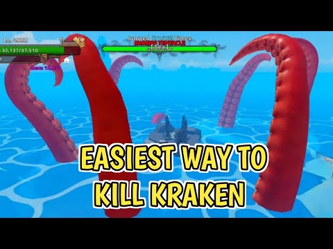 How To Kill Kraken Easily In King Legacy Roblox | Easiest Way To Defeat Kraken In King Legacy