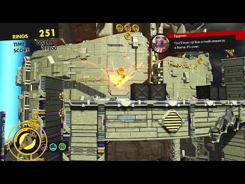 Sonic Forces (PS4): Stage 25 - Imperial Tower (Eggman Empire Fortress) - Speed Run (00:43.81)