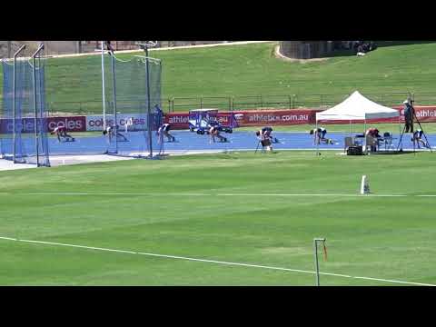 200m U15 Men Final, Australian Junior Championships, Sydney Olympic Park 17/03/2018