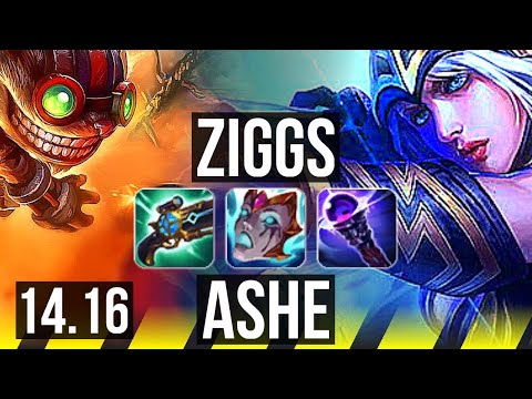 ZIGGS & Nami vs ASHE & Leona (ADC) | 5k comeback | EUW Master | 14.16