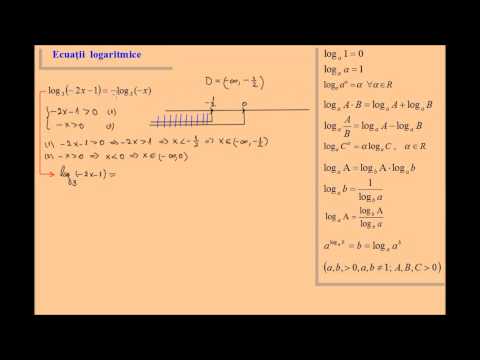 Ecuatii logaritmice rezolvate (lic_logaritmica3)