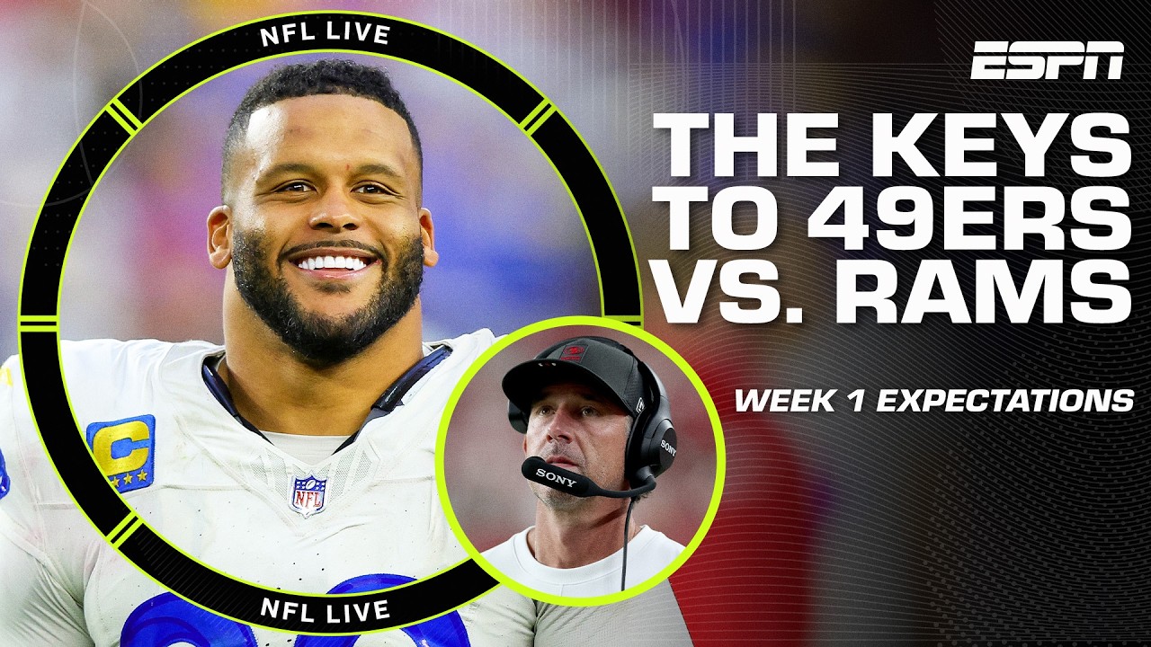 Keys to 49ers attacking Aaron Donald and the Rams' defense in Week 1 🔑 | NFL Live