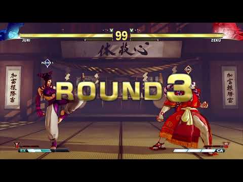 STREET FIGHTER V Juri vs Zeku
