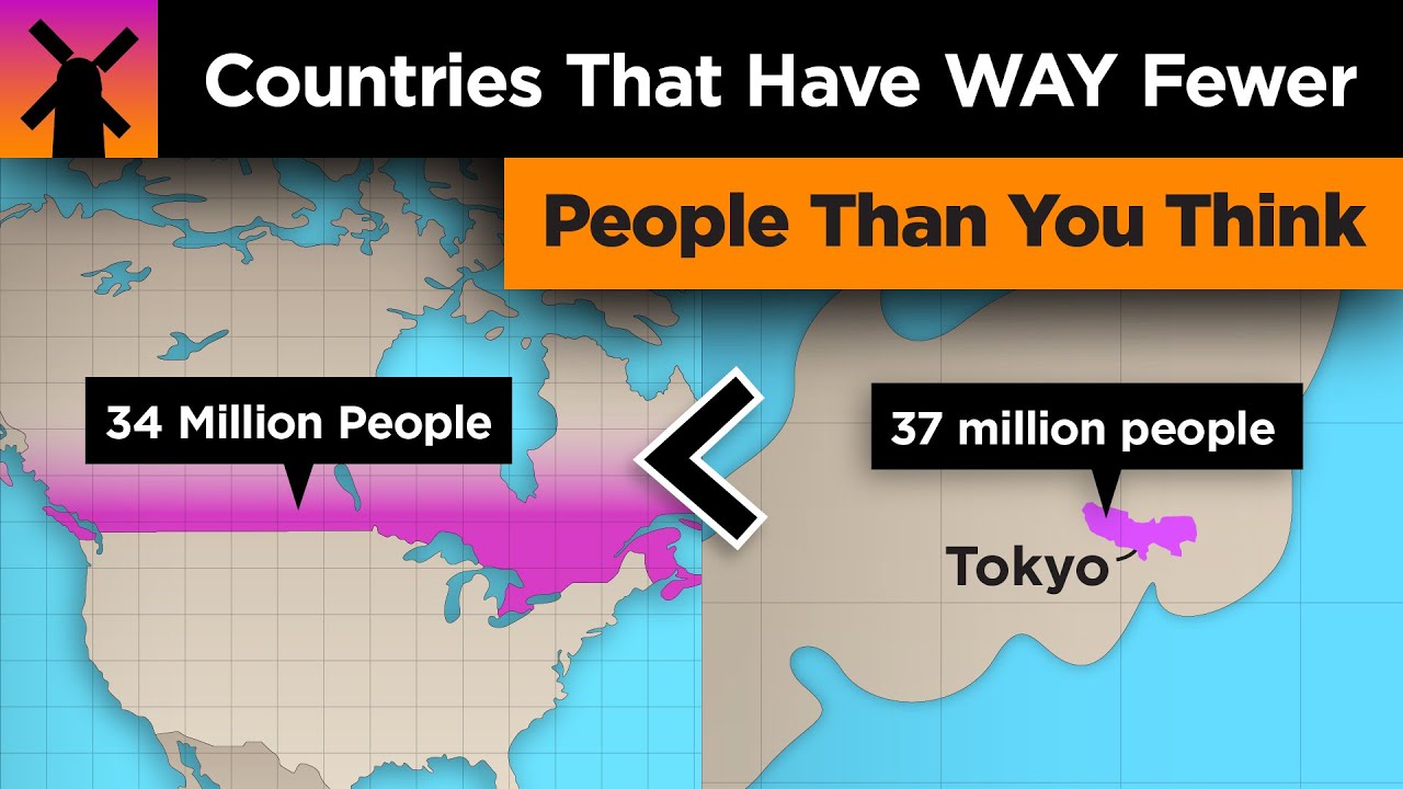 Countries With WAY Fewer People Than You Think