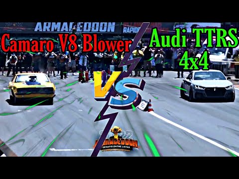 Helder Gandolfo Camaro V8 Blower  VS Audi TT RS no Armageddon 2022 Londrina batalhas #arrancada