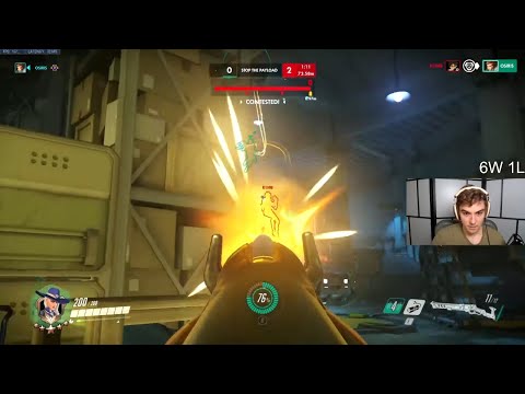 JAKE DPS MAIN - ASHE! 40 ELIMS! [ OVERWATCH SEASON 25 TOP 500 ]