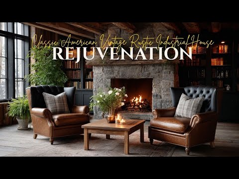Classic American Vintage Home with Rejuvenation   Rustic Industrial House Tour