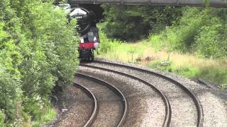 preview picture of video '70013 Oliver Cromwell passes South Brent 5th Aug. 2012'