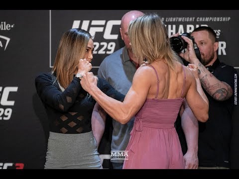 UFC 229: Michelle Waterson vs. Felice Herrig Media Day Staredown - MMA Fighting