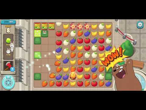 We Bare Bears Match3 Repairs Level 347 - No Boosters