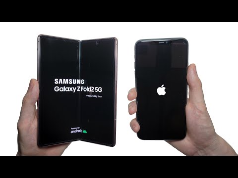 Galaxy Z Fold 2 5G vs iPhone 11 Pro Max Speed Test, Speakers, Battery & Cameras!