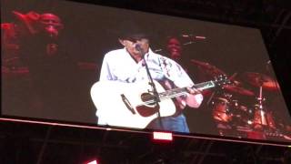 George Strait performing The Big One 4/7/17 at the T-Mobile Arena in Las Vegas.