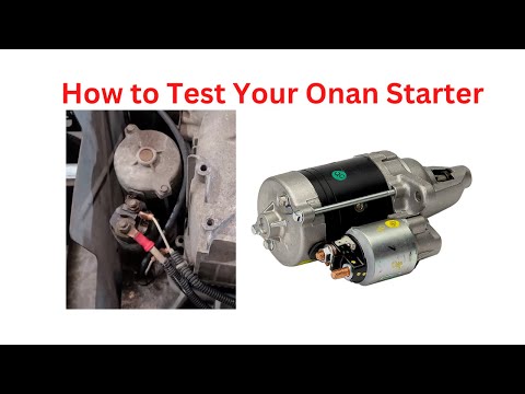 How to Troubleshoot Your Onan 5500 Starter / Solenoid With Out Removing Generator A029P528 1912231