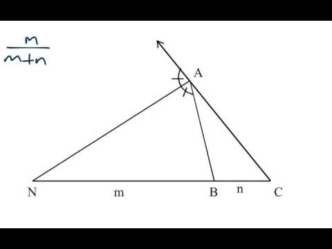 Exterior angle bisector theorem proof