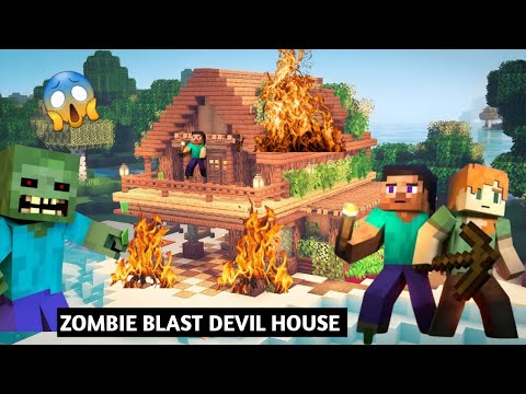 🧟‍♂️DADDY OF ZOMBIES VS DEVIL HOUSE! 😱 | NEW MINECRAFT FUN😎