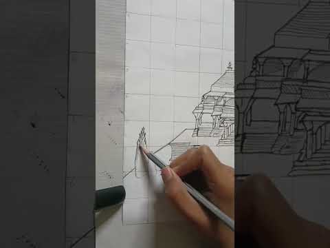 Shree Ram 👑 Mandir 😍|Ram Mandir 🚩 drawing 🎨 Final Part||#ram #art #shorts