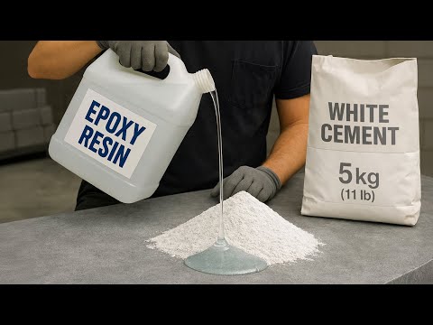 Mix Epoxy Resin With White Cement And Magic Happens 😱 Every house needs this and no one does it